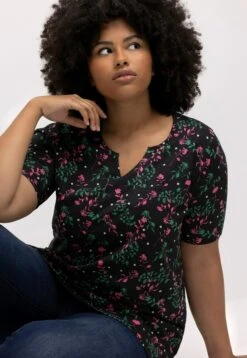 Ulla Popken T-shirt Z Nadrukiem - Noir -Ulla Popken 00989016832345f384f650a642445d4d