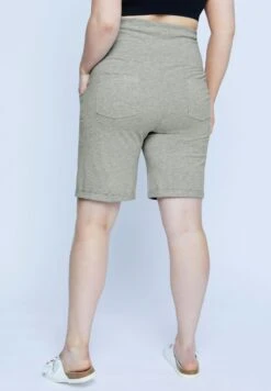 Ulla Popken Szorty - Grau-melange -Ulla Popken 01f4bc8bdece4af89ced68feb92bd4c2