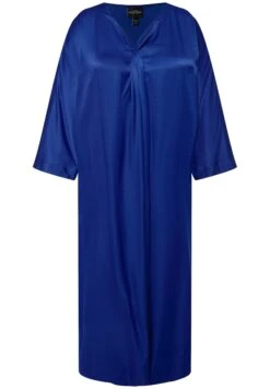 Ulla Popken V-HALS ZAKKEN - Sukienka Letnia - Donker Saffier -Ulla Popken 0252072ea49d4fcbad905ad0ea2ea884