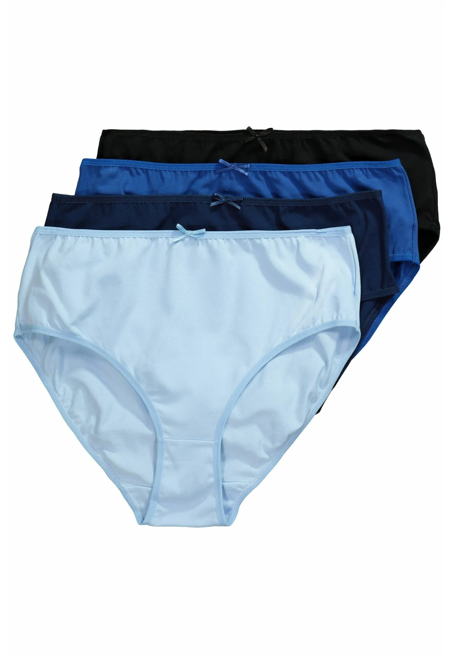 Ulla Popken 4ER-PACK - Figi - Blue Light Blue Black 7 Ulla Popken 4ER-PACK - Figi - Blue Light Blue Black - obrazek 5