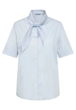 Ulla Popken V-HALS KORTE MOUWEN - Bluzka - Lichtblauw -Ulla Popken 04d0deb9d9db4552bb0bc6d4ead55823