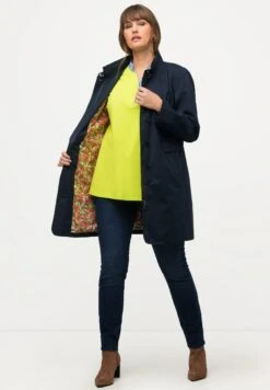 Ulla Popken Krótki Płaszcz - Marine -Ulla Popken 0668c22fab9e4eb3a5acec43d72ace84