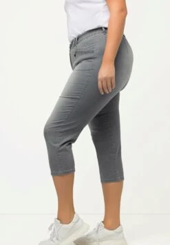 Ulla Popken Szorty Jeansowe - Light Gray Denim -Ulla Popken 07dead635fe448188555d3733dbceedc