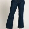 Ulla Popken Jeansy Dzwony - Dark Blue Denim -Ulla Popken 087996159c3f451d859a1f56e02f7d2d