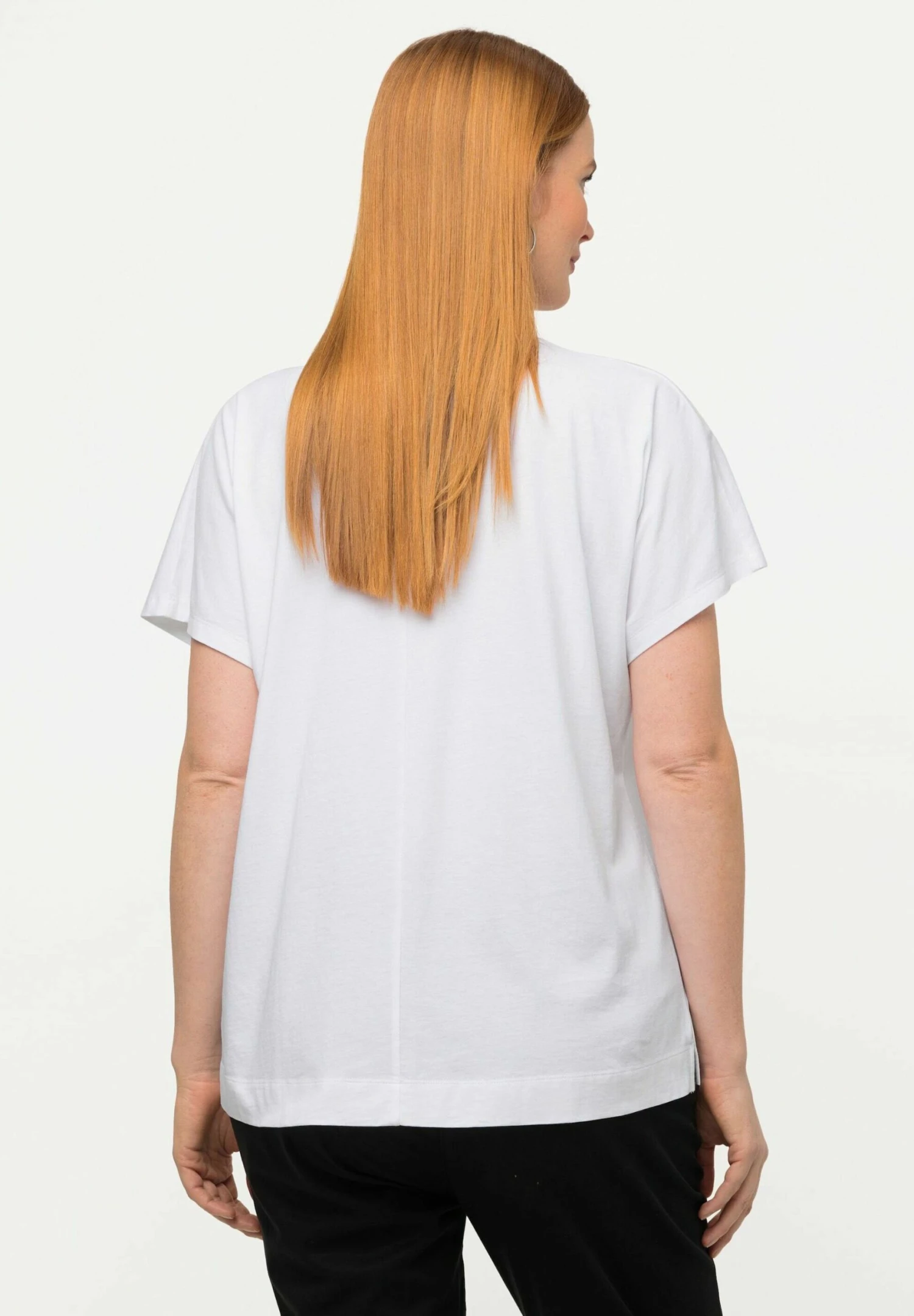 Ulla Popken T-shirt Z Nadrukiem - Blanc Neige 4 Ulla Popken T-shirt Z Nadrukiem - Blanc Neige - obrazek 2