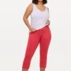 Ulla Popken GROSSE GRÖSSEN BIS 76 CAPRI KLASSISCHE 7/8 - Legginsy - Himbeere -Ulla Popken 09cd4e4037944e62aa169093c9e265b8