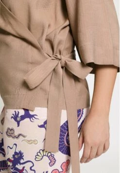 Ulla Popken STYLE CACHE CŒUR COL EN V MANCHES 3/4 - Bluzka - Marron -Ulla Popken 09f31bfd0feb483ba6e23e116bbe5847