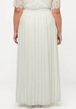 Ulla Popken Spódnica Plisowana - Blanc Cassé -Ulla Popken 0a96819765204a4abc4305a44faebcb1