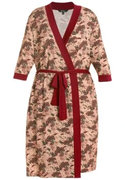 Ulla Popken À MOTIFS FORME OUVERTE MANCHES LONGUES - Szlafrok - Sable -Ulla Popken 0af362671bb24213910222e863da6882