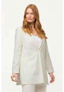 Ulla Popken Krótki Płaszcz - Blanc Neige