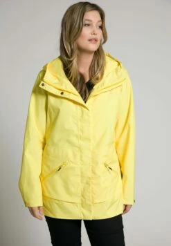 Ulla Popken Kurtka Przeciwdeszczowa - Jaune Clair -Ulla Popken 0d99fd58aaea4bfcb6cbc48d692b321b