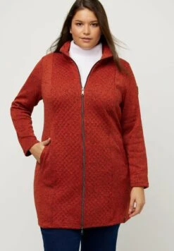 Ulla Popken Krótki Płaszcz - Terracotta