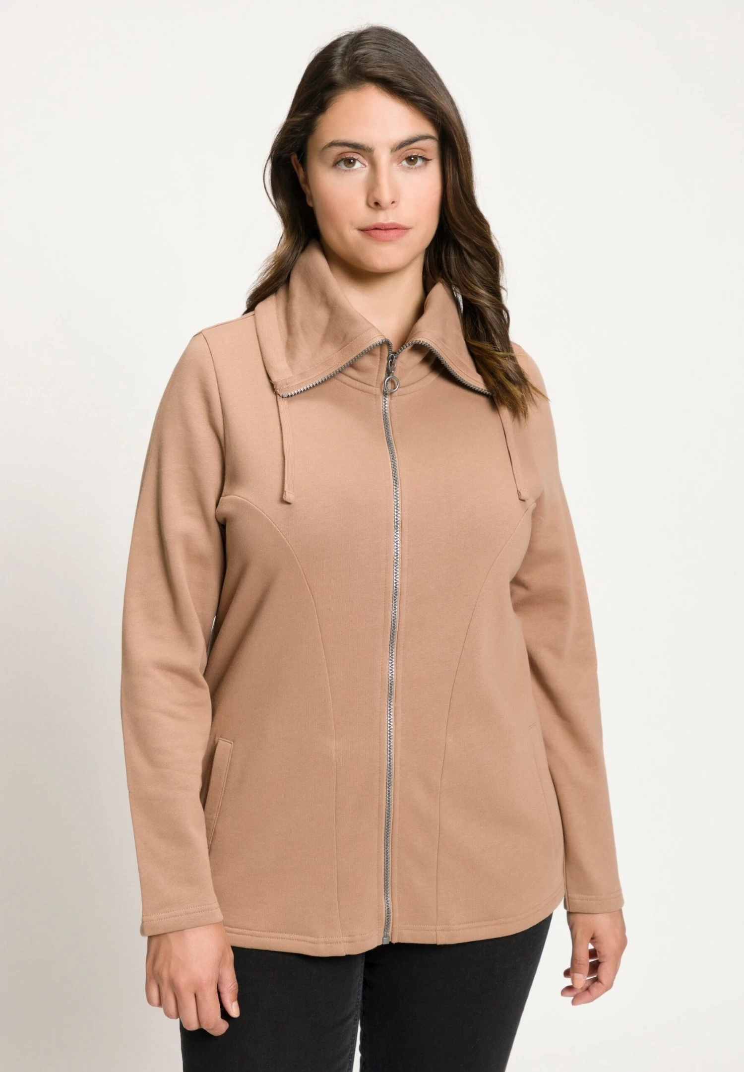 Ulla Popken Bluza Rozpinana - Maronenbraun 3 Ulla Popken Bluza Rozpinana - Maronenbraun