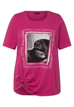Ulla Popken T-shirt Z Nadrukiem - Rose Vif 11 Ulla Popken T-shirt Z Nadrukiem - Rose Vif -Ulla Popken 0fe04badb7044e87a4bb61d5f493a586