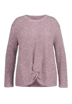 Ulla Popken LANGE MOUWEN - Sweter - Vijg -Ulla Popken 10638d132606489391d2668a7fd76b4c