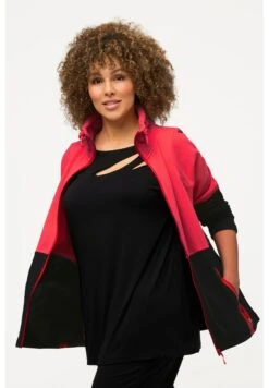 Ulla Popken Kurtka Z Polaru - Rouge Hibiscus -Ulla Popken 10fef3ef386e46f8b17a2e4ac44f3c31