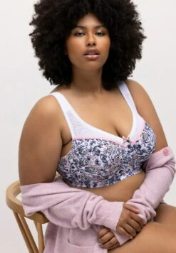 Ulla Popken ROSE - Stanik Sportowy Z Lekkim Wsparciem - Off White -Ulla Popken 1376ef7e76904d8bb10f635866447d0c