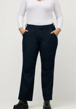 Ulla Popken Jeansy Dzwony - Blue Denim