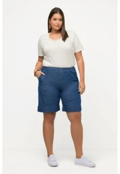 Ulla Popken Szorty Jeansowe - Bleu Jean -Ulla Popken 13fa5416e3e249f081952ffcd90c9170