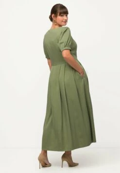 Ulla Popken Długa Sukienka - Light Green -Ulla Popken 1434be0cfb0148b3b2ba8db1acde7969