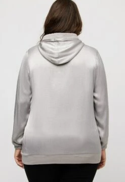 Ulla Popken POCHE POITRINE, MANCHES LONGUES - Bluza - Gris Glacier -Ulla Popken 147f8f715f884504b4ffbfc1854dd869