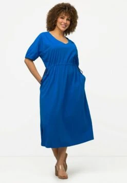 Ulla Popken Sukienka Z Dżerseju - Bleu Cobalt -Ulla Popken 14b39c15f35240a4a7e1e2e37f1e61cf