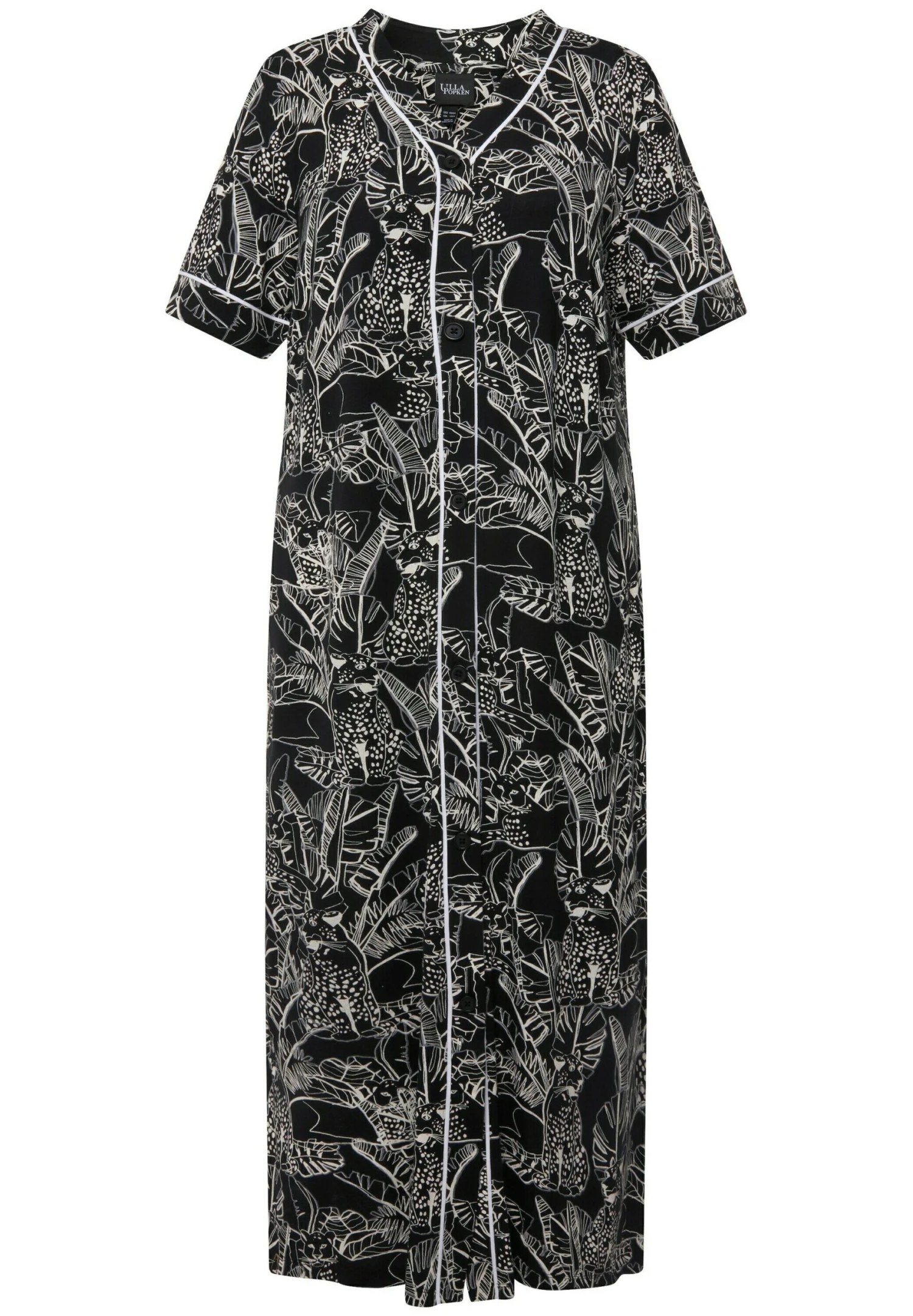 Ulla Popken Koszula Nocna - Noir 6 Ulla Popken Koszula Nocna - Noir - obrazek 4