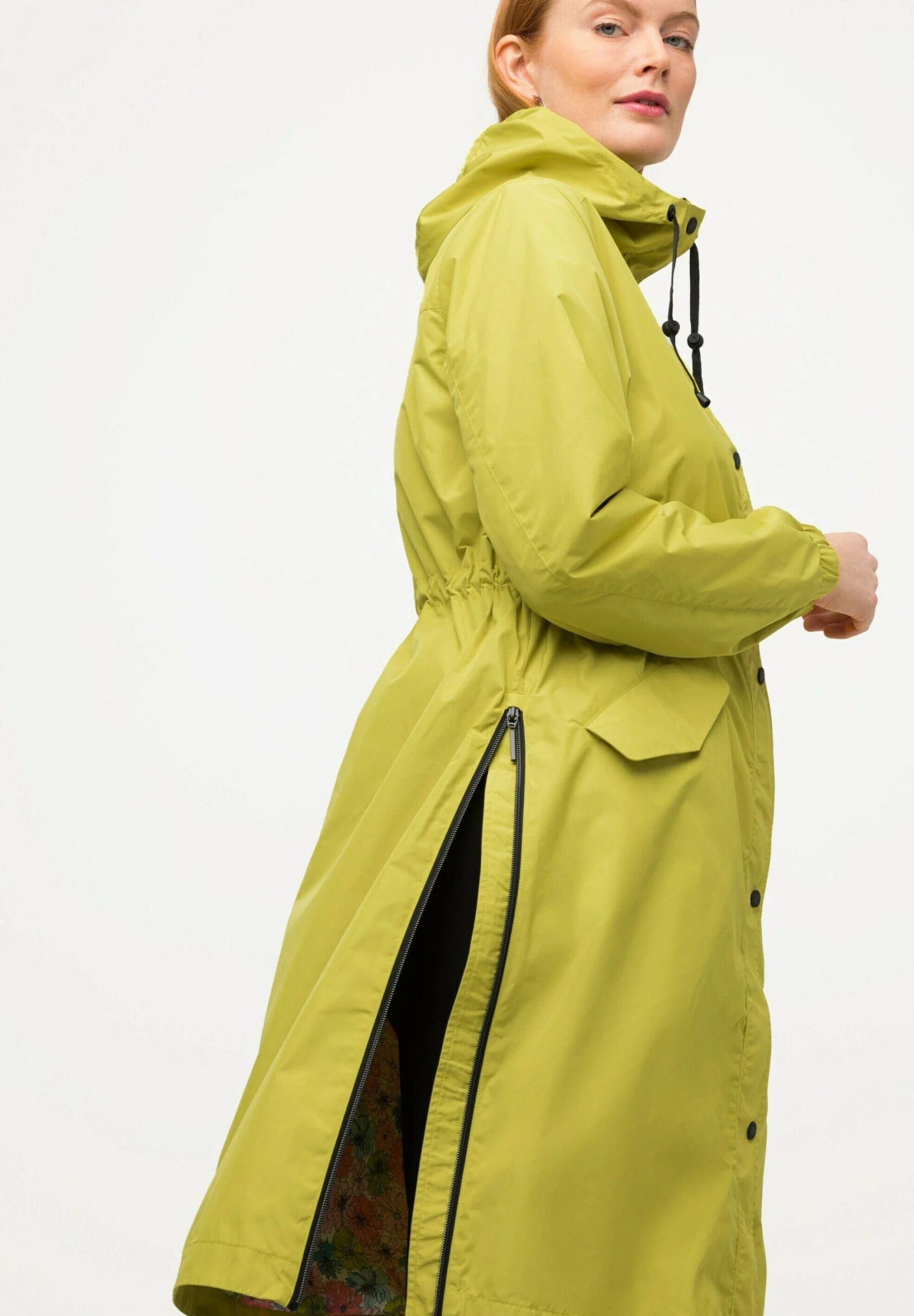 Ulla Popken HYPRAR - Kurtka Przeciwdeszczowa - Grass Green 6 Ulla Popken HYPRAR - Kurtka Przeciwdeszczowa - Grass Green - obrazek 4