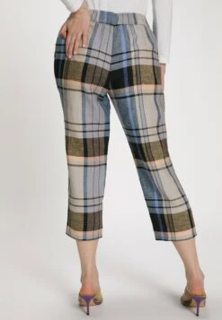 Ulla Popken Spodnie Materiałowe - Camel Multi -Ulla Popken 16ccf6cbd7814943b6d968a1faf37d3a