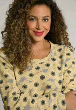 Ulla Popken Bluza - Hellgrau Mélange -Ulla Popken 16f403bbe7ac461fb7204875f159c0d0