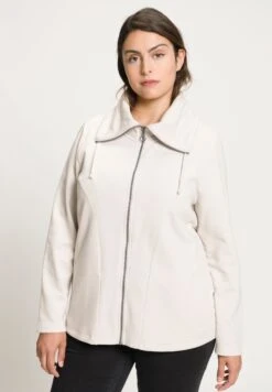 Ulla Popken Bluza Rozpinana - Graubeige