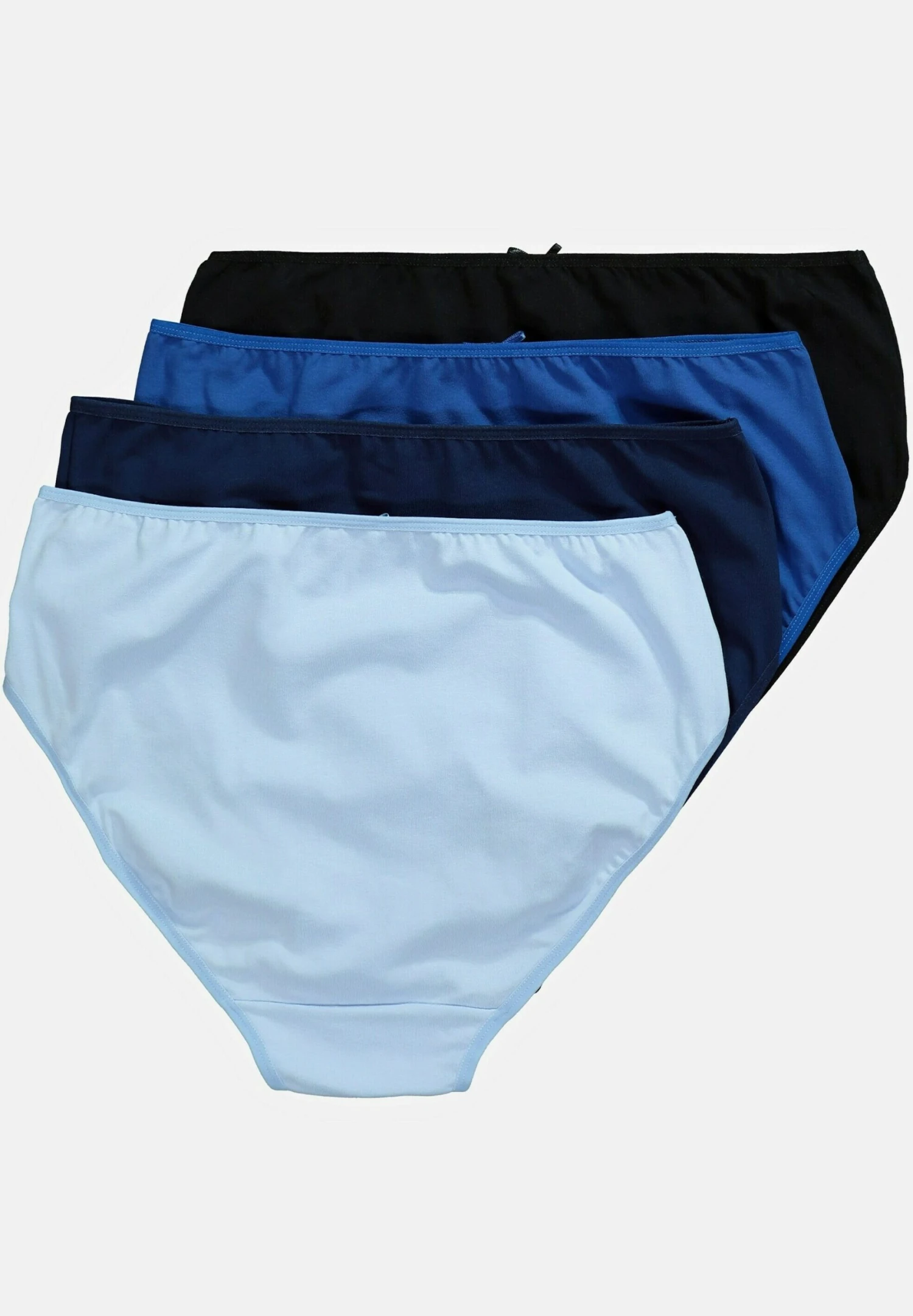 Ulla Popken 4ER-PACK - Figi - Blue Light Blue Black 8 Ulla Popken 4ER-PACK - Figi - Blue Light Blue Black - obrazek 6