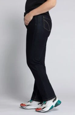 Ulla Popken Jeansy Straight Leg - Dark Blue Denim -Ulla Popken 1a46426123d84bf1a2c58f46b44a232a