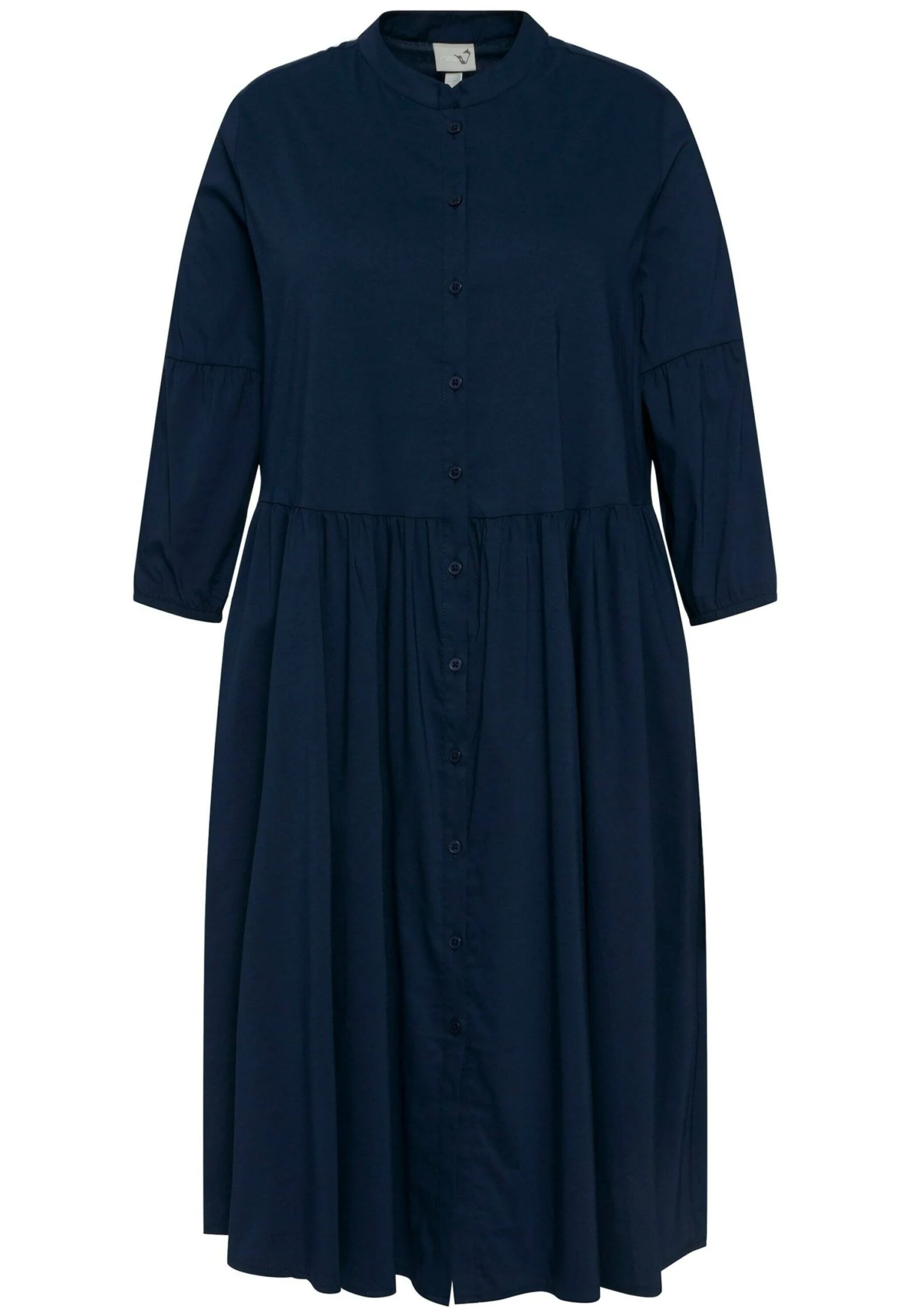 Ulla Popken COL MONTANT MANCHES 3/4 - Sukienka Koszulowa - Marine 7 Ulla Popken COL MONTANT MANCHES 3/4 - Sukienka Koszulowa - Marine - obrazek 5