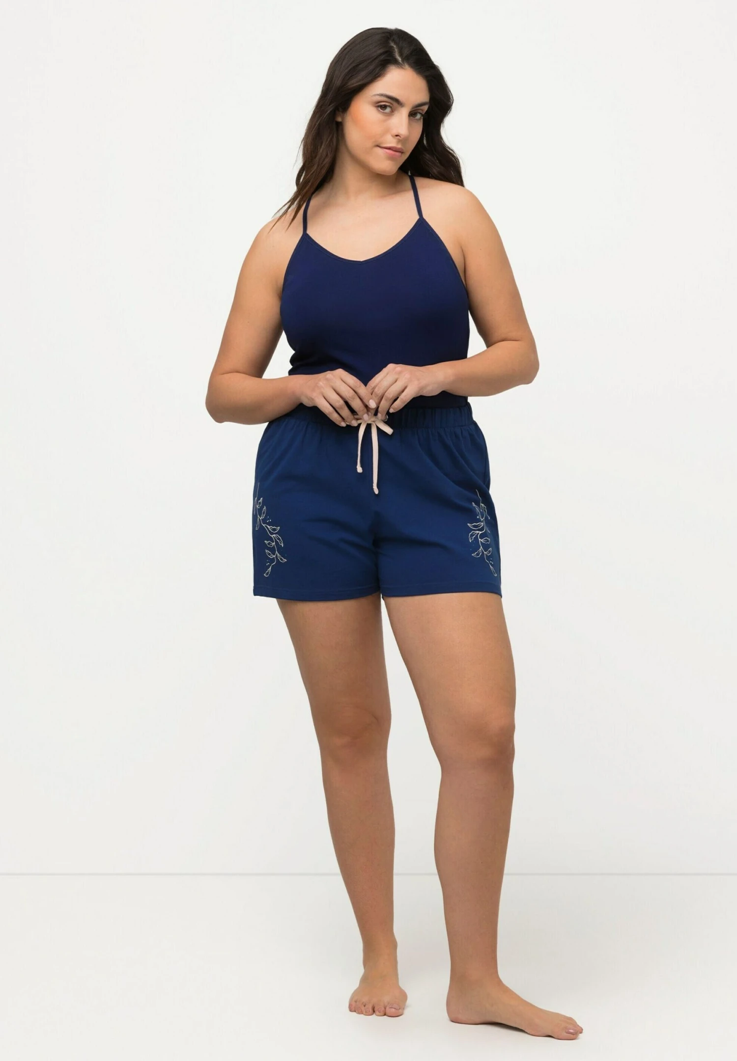 Ulla Popken 2 PER-PACK MUSCHELN BINDEBAND - Spodnie Od Piżamy - Tinte 3 Ulla Popken 2 PER-PACK MUSCHELN BINDEBAND - Spodnie Od Piżamy - Tinte