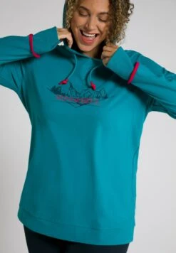 Ulla Popken Bluza Z Kapturem - Türkis -Ulla Popken 1c4cebde7bcc4871b907e262d013ef80