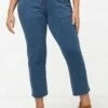 Ulla Popken SIENNA SMALLE PIJPEN ELASTISCHE BAND - Jeansy Slim Fit - Blue Denim