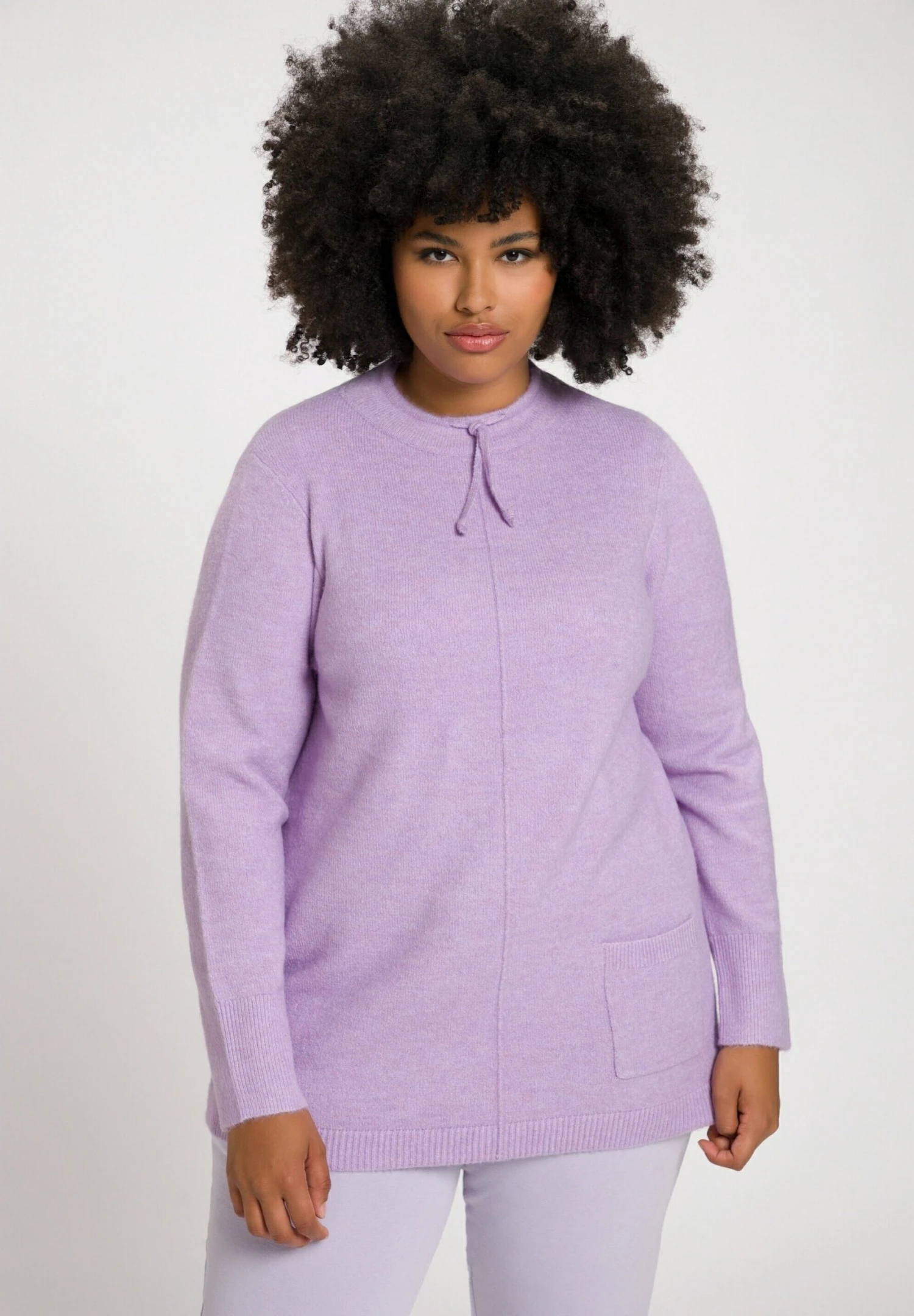 Ulla Popken LANGARM - Sweter - Lichtlavendel 3 Ulla Popken LANGARM - Sweter - Lichtlavendel