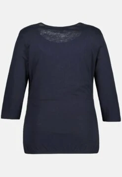 Ulla Popken BELLIEVA - Bluzka Z Długim Rękawem - Marine -Ulla Popken 200e049744ab40a881a618aa2ccf51dd