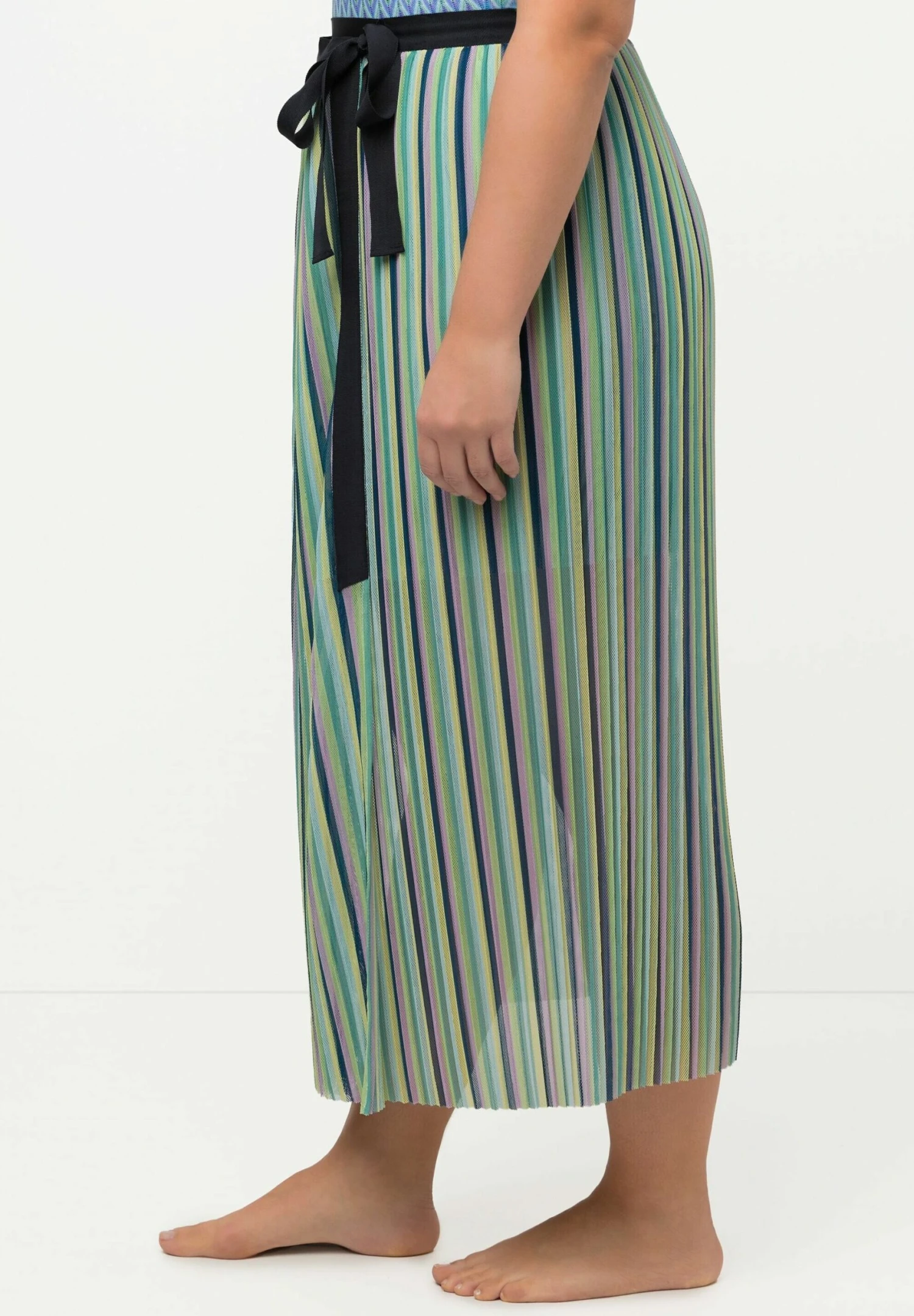 Ulla Popken Długa Spódnica - Bleu Encre 3 Ulla Popken Długa Spódnica - Bleu Encre