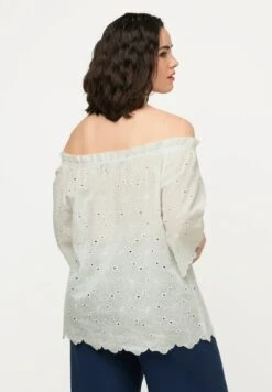 Ulla Popken Bluzka - Offwhite -Ulla Popken 21fda82cbf95459fb83409cb19ddb68f