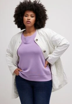 Ulla Popken COL BATEAU MANCHES LONGUES TRÈS DOUX - Bluza - Lavender 10 Ulla Popken COL BATEAU MANCHES LONGUES TRÈS DOUX - Bluza - Lavender -Ulla Popken 2296fc55db41428e9fb5bf6ce581e6a8