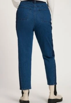 Ulla Popken INSET STRETCH MOM - Jeansy Straight Leg - Blue Denim -Ulla Popken 244ea301df0d486fa1b8718d085d3d0c