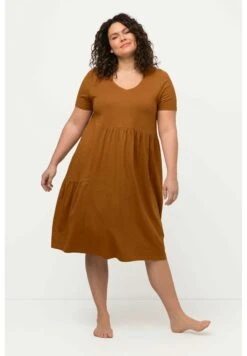Ulla Popken Sukienka Z Dżerseju - Noisette