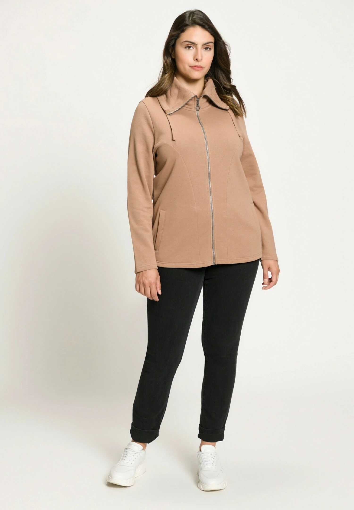 Ulla Popken Bluza Rozpinana - Maronenbraun 4 Ulla Popken Bluza Rozpinana - Maronenbraun - obrazek 2