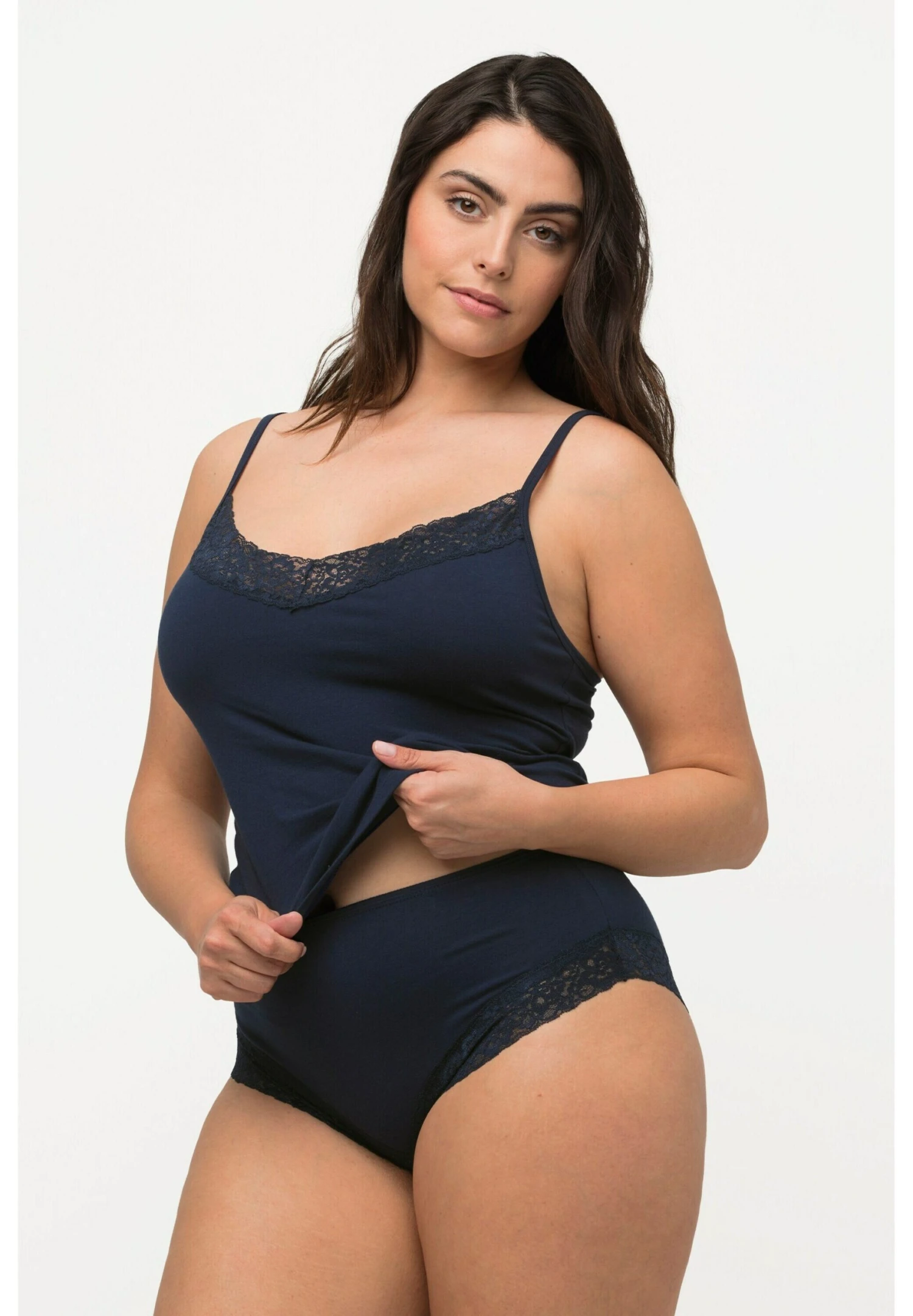 Ulla Popken 2ER-PACK - Podkoszulki - Nachtblau 6 Ulla Popken 2ER-PACK - Podkoszulki - Nachtblau - obrazek 4