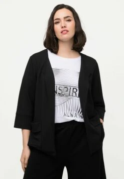 Ulla Popken MANCHES 3/4 COUPE OUVERTE - Żakiet - Noir