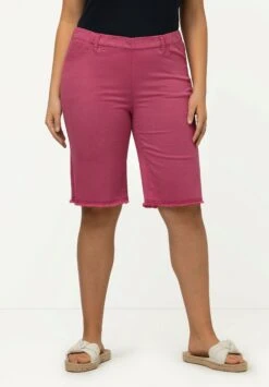 Ulla Popken Szorty - Fuchsia Roze