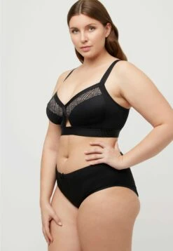 Ulla Popken Biustonosz Z Trójkątną Miseczką - Schwarz -Ulla Popken 291cadaccfb34d13b14c576de9d57b68