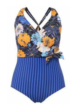 Ulla Popken À BONNETS SOUPLES SEMBLANT SE NOUER SUR LA NUQU - Kostium Kąpielowy - Bleu/violet 11 Ulla Popken À BONNETS SOUPLES SEMBLANT SE NOUER SUR LA NUQU - Kostium Kąpielowy - Bleu/violet -Ulla Popken 2a49b3e4379e4be899de5634e6fa402e